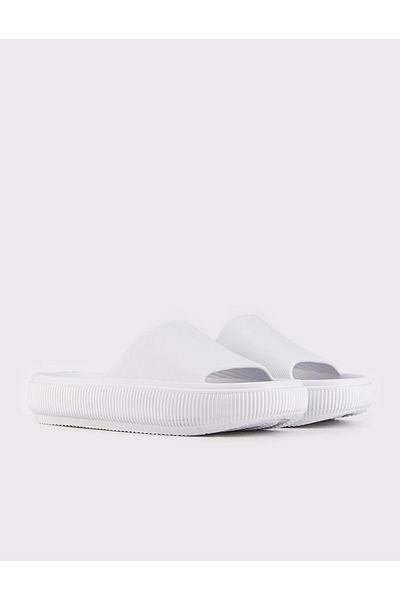 Cabani Women's High-Sole Gray Flat Slippers