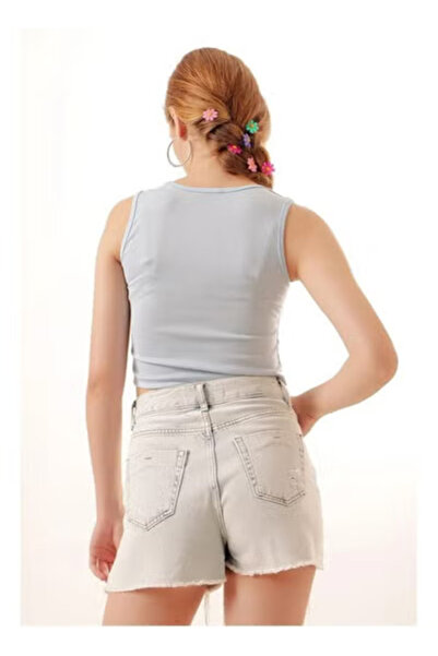 Generic Light Blue Crop Top