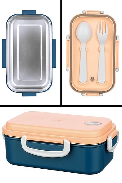 Emofom Aura Thermos Nutrition Container 750 ml Stainless Steel Food Storage Container (21 X 13 X 8 cm)