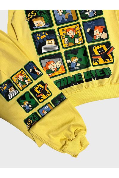 ALİŞ KİDS Boys' Cotton Yellow Tracksuit Set