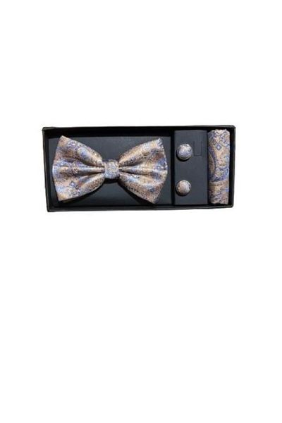 OEM Men's Bow Tie/Handkerchief/Button Set