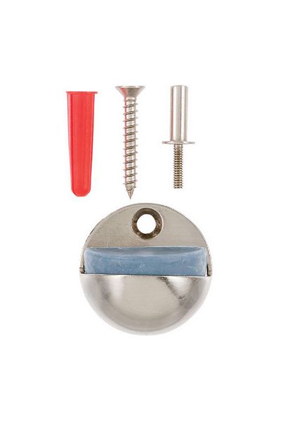 ACE Floor Mount Door Stop Satin Nickel 3.5cm