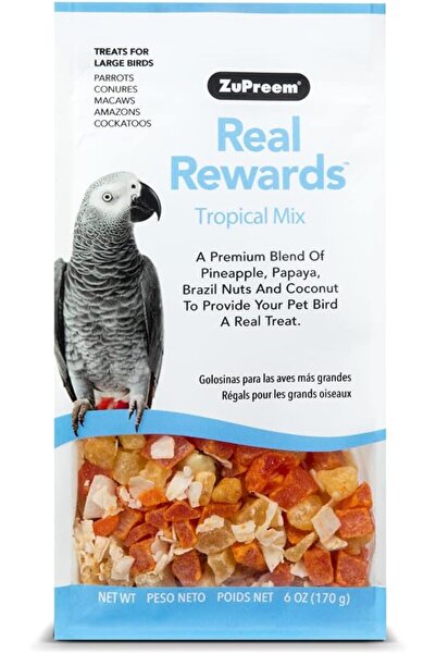 Zupreem مكافآت حقيقية للببغاوات الكبيرة - مزيج استوائي ١٧٠ غرام