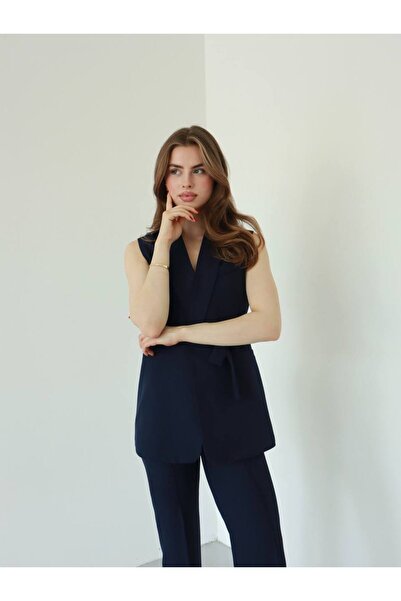 ZF BUTİK Двохкомпонентний блейзер з поясом і жилетом