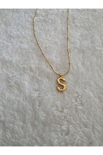 stainless steell Steel S Letter Balloon Necklace