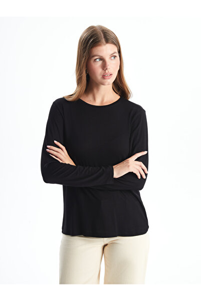 LC Waikiki Damen-T-Shirt mit Rundhalsausschnitt