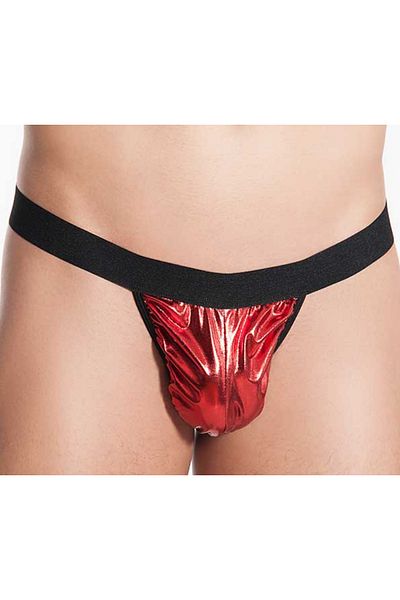 Cicişim Men's Red Fancy Lame String Thong