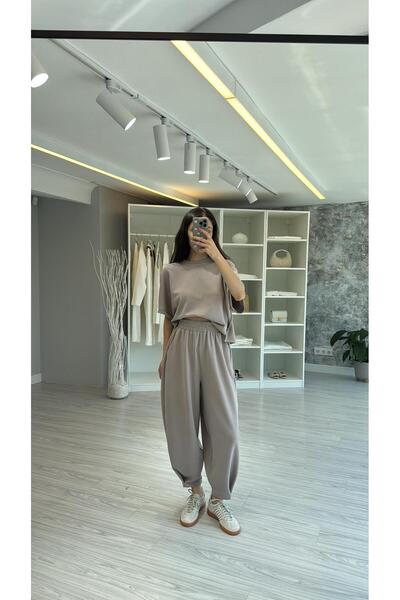 LUUNA STORE مجموعة السراويل تي شيرت