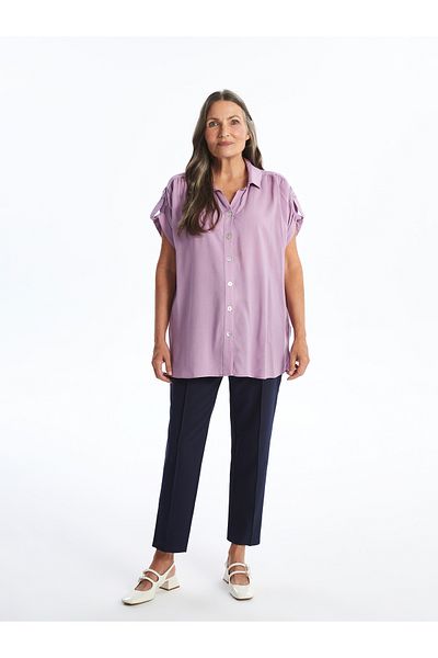 LC Waikiki Plain Short Sleeve Poplin Women's Shirt