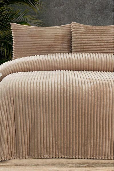 Çeyiz Diyarı Amila Double 220X240 cm Bedspread Beige