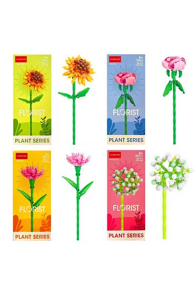 Art Tone Pacific Flower 9093 12 Model 60-150 Pieces 12 Pack Giant Set 6+