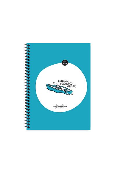 Keskin Colors Hisli Şeyler 18.5X25 Line Notebook - Go Where the Shovel Takes You