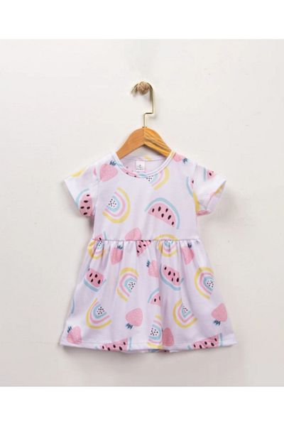 ruhaay Girl's Summer Short Sleeve Printed Dress