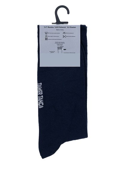 Tamer Tanca Men's Bamboo Navy Blue Classic Socks