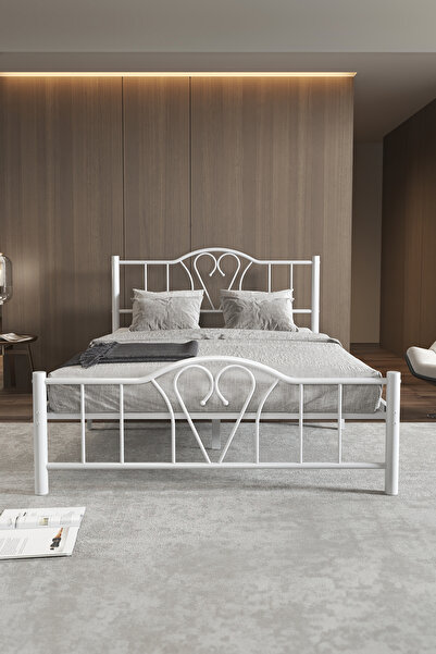 AKSviva Orkide Çift Kişilik Ferforje Metal Karyola