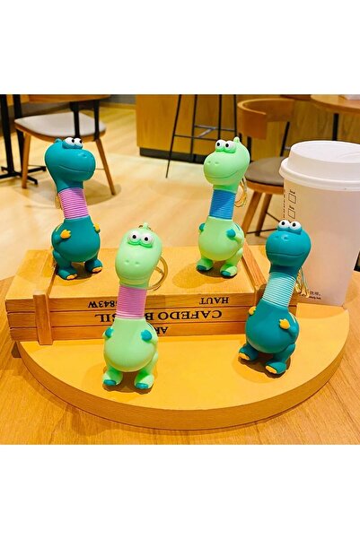 EyER Shoping Breloc extensibil pentru gât pentru bebeluși din dinozaur din desene animate, verde