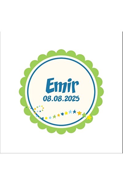 Reysa Tasarım ختم مربع على شكل ورقة شجر هينا خطوبة زفاف 3x3 سم ملصق مخصص / 50...