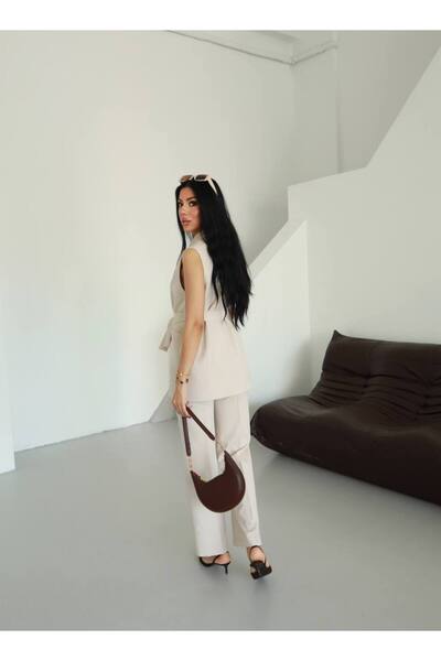 ZF BUTİK Двохкомпонентний блейзер з поясом і жилетом