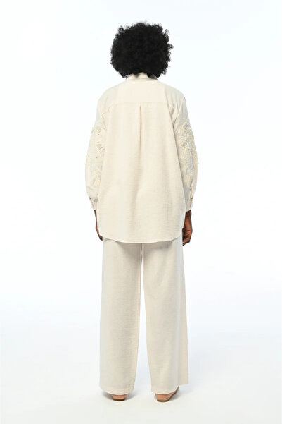 Orfeo Negro Nakışlı Boncuklu Gömlek