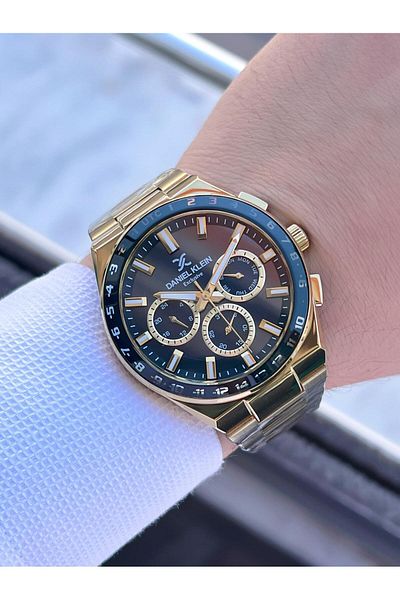 Daniel Klein Men's Wrist Watch Fg.13522.9 with Inner Functions Active 30 Mt Water Resistant 2 Years Warranty