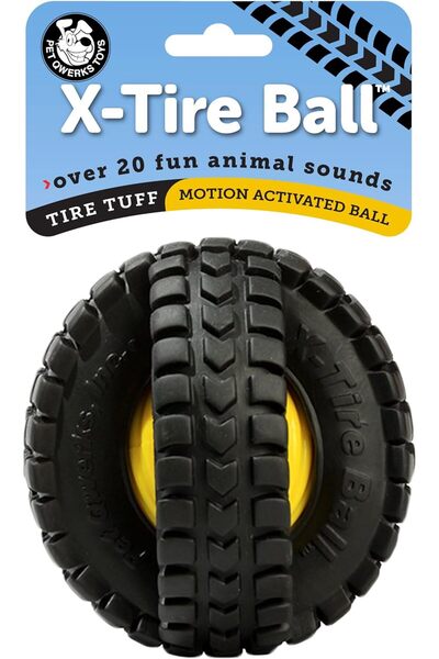 Petmate كرة إطار حيوانية صوتية X في قطعتين