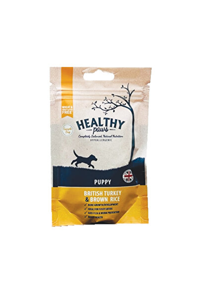 Healthy Paws Puppy British Turkey & Brown Rice Pack Of 6