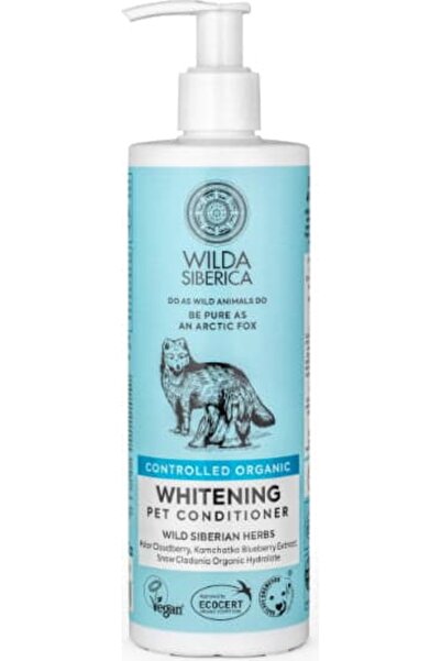 WILDA SIBERICA بلسم مُبيض للحيوانات الأليفة، عضوي، طبيعي ونباتي، 400 مل
