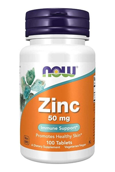 Now Foods دعم المناعة بالزنك* 50 ملغ - 100 قرص