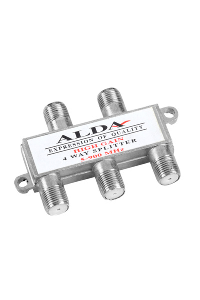 Lechpol Splitter de cablu ALDA cu 4 căi 5-900 MHz