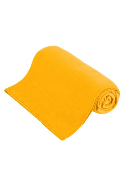 Teesa Pătură din fleece galbenă premium 130x150 cm