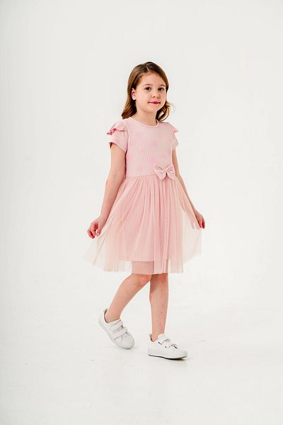 My Hanne Patterned Ruffle Girl's Dress 004