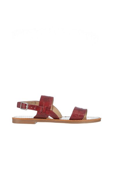 Kalapod Women's red sandals made of eco-leather Marita
