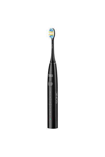Teesa Periuță de dinți electrică sonică, 5 moduri, impermeabilă IPX7, negru