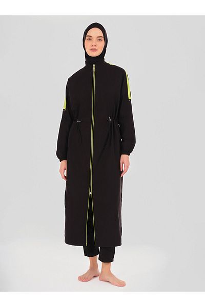 ALFASA Μακρύ χιτζάμπ μαγιό Oversize - Μαύρο -