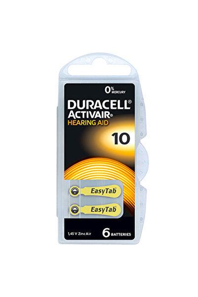 Duracell HEARING BATTERY 10 BLISTER 6 PCS