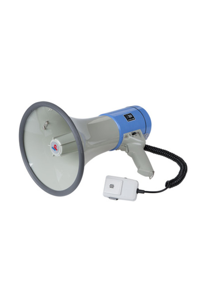 Lechpol Επαγγελματικό Μεγάφωνο Χειρός 25W, 230mm, Ιμάντας Ώμου, Σειρήνα, Τροφ...