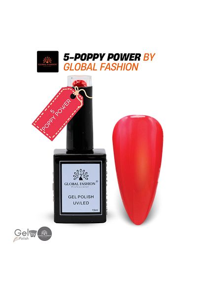 global fashion Gel Polish UV/LED – 6 Red Rendezvous Shades, 15 ml High-Gloss Soak-Off Pro Kit