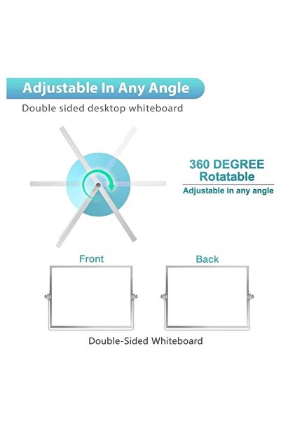 Generic Double-Sided Magnetic Whiteboard Dry Erase Whiteboard with Aluminum Frame Wall-Mounted