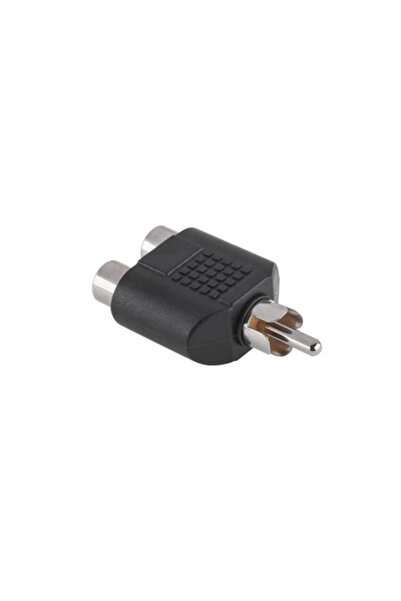 Lechpol Dual RCA Male to 2 RCA Female Adapter