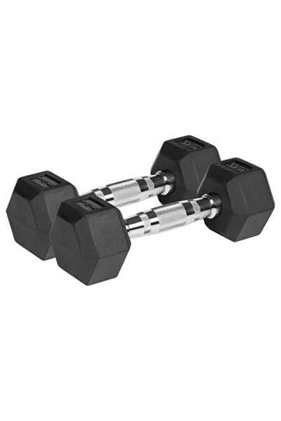 Rebel GANTERE DUMBBELL HEX FONTA CAUCIUCATA 2X3KG ACTIV
