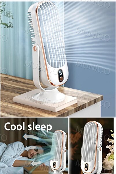 Munico Ofis Güvenlik Çalışma Masasına Soğutucu Fan Klima Masa Üstü Vantilatör...