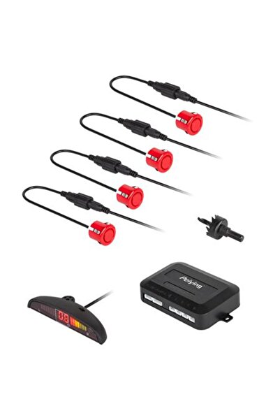 Peiying LED Parking Sensor Kit with 4 Sensors, Audio Alert and LCD Display