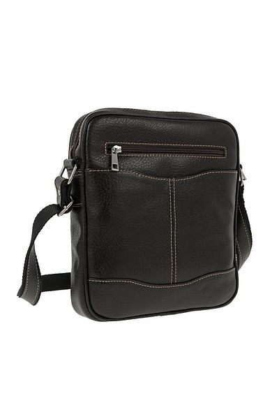 Magazinul de genti Men's bag made of soft natural leather, model 028