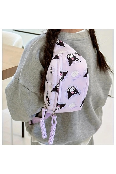 GlassySKY Geantă pentru copii Kuromi Geantă de corp încrucișată