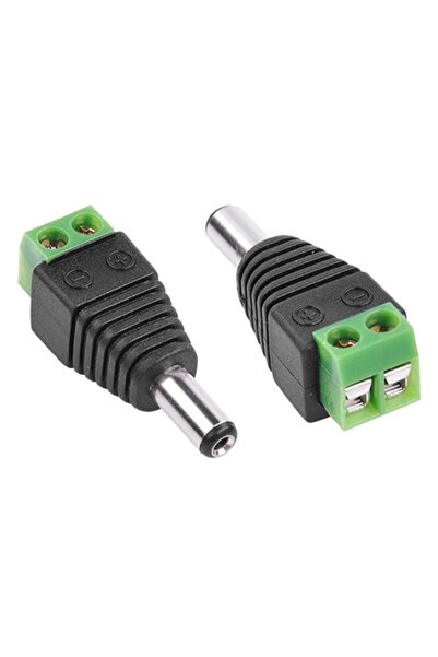 Lechpol Conector de alimentare DC 5.5x2.1mm tată cu montare prin șuruburi