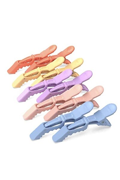 huitich 10 مشابك شعر للنساء على شكل تمساح وتصفيفه