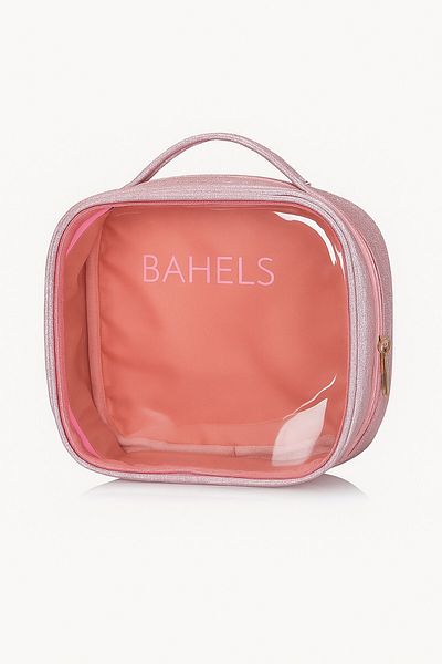 BAHELS Baby Pink Shine Collection Glitter Makeup Travel Bag