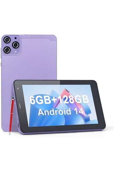 CIDEA C idea 5G LTE with SIM Card Slot Tablet, 7 Inch Android 12 Tablet, 6GB RAM, 128GB ROM, Expandable to