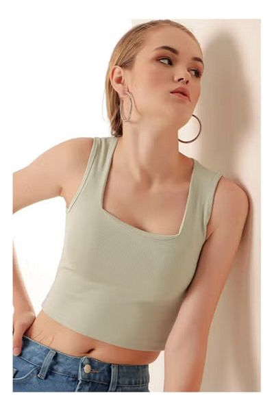 Generic Mint Green Crop Top