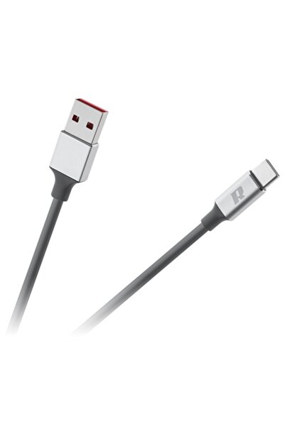 Rebel Καλώδιο USB 3.0 σε USB-C, 2μ, Μαύρο, Γρήγορη Φόρτιση & Συγχρονισμός Δεδ...